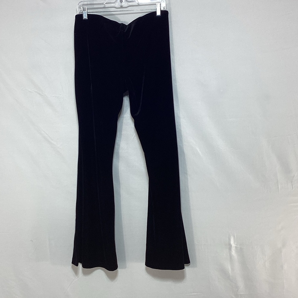 Free People Black velvet Flare Pants size medium - Picture 3 of 12